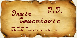 Damir Dančulović vizit kartica
